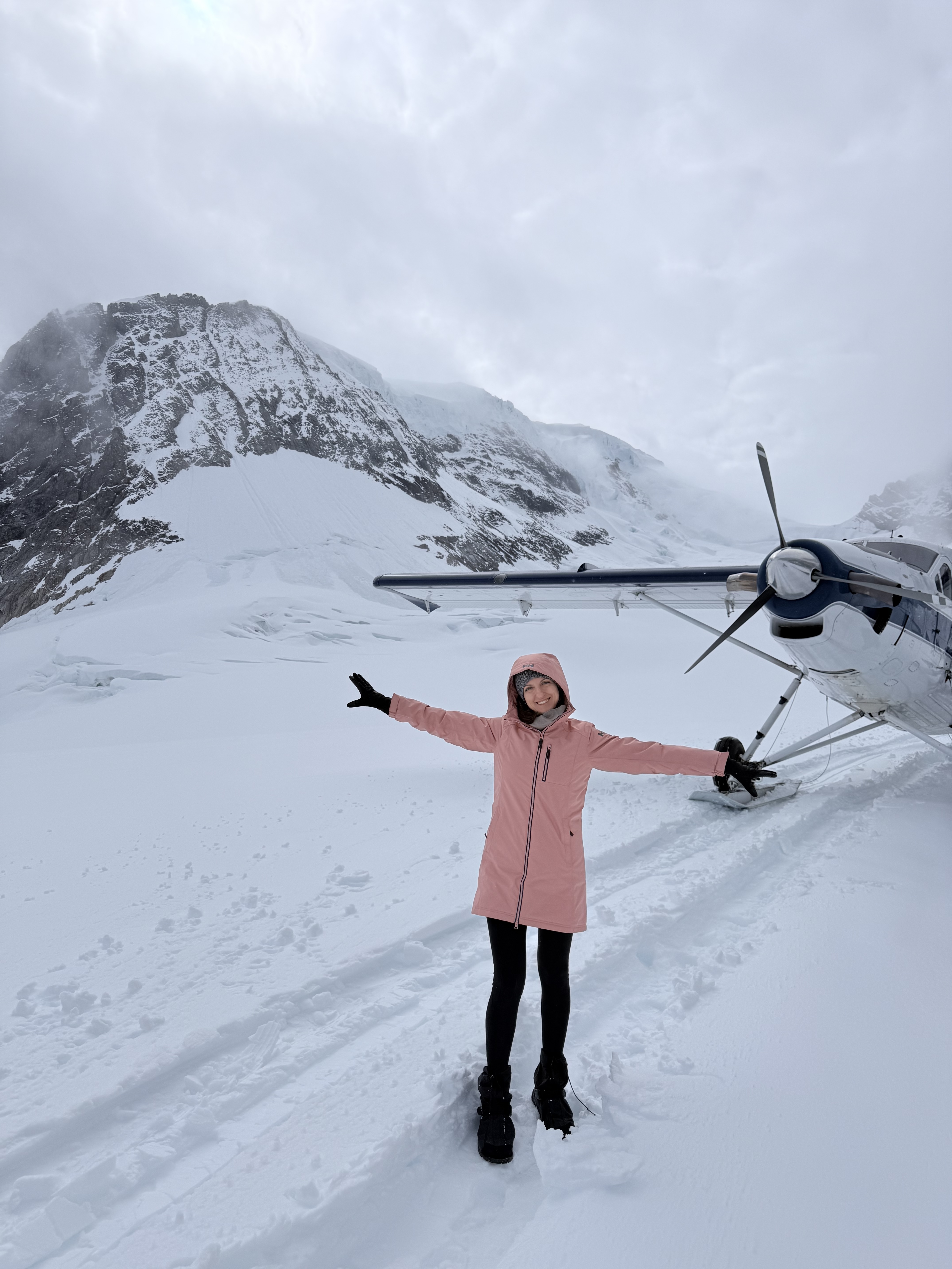 Anastasiia traveling to Alaska
